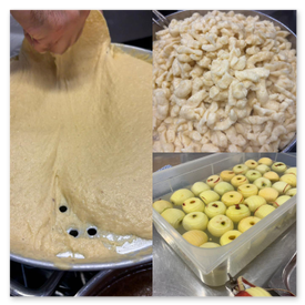 Péparation de pâtes pour la fabrication de produits maison frais